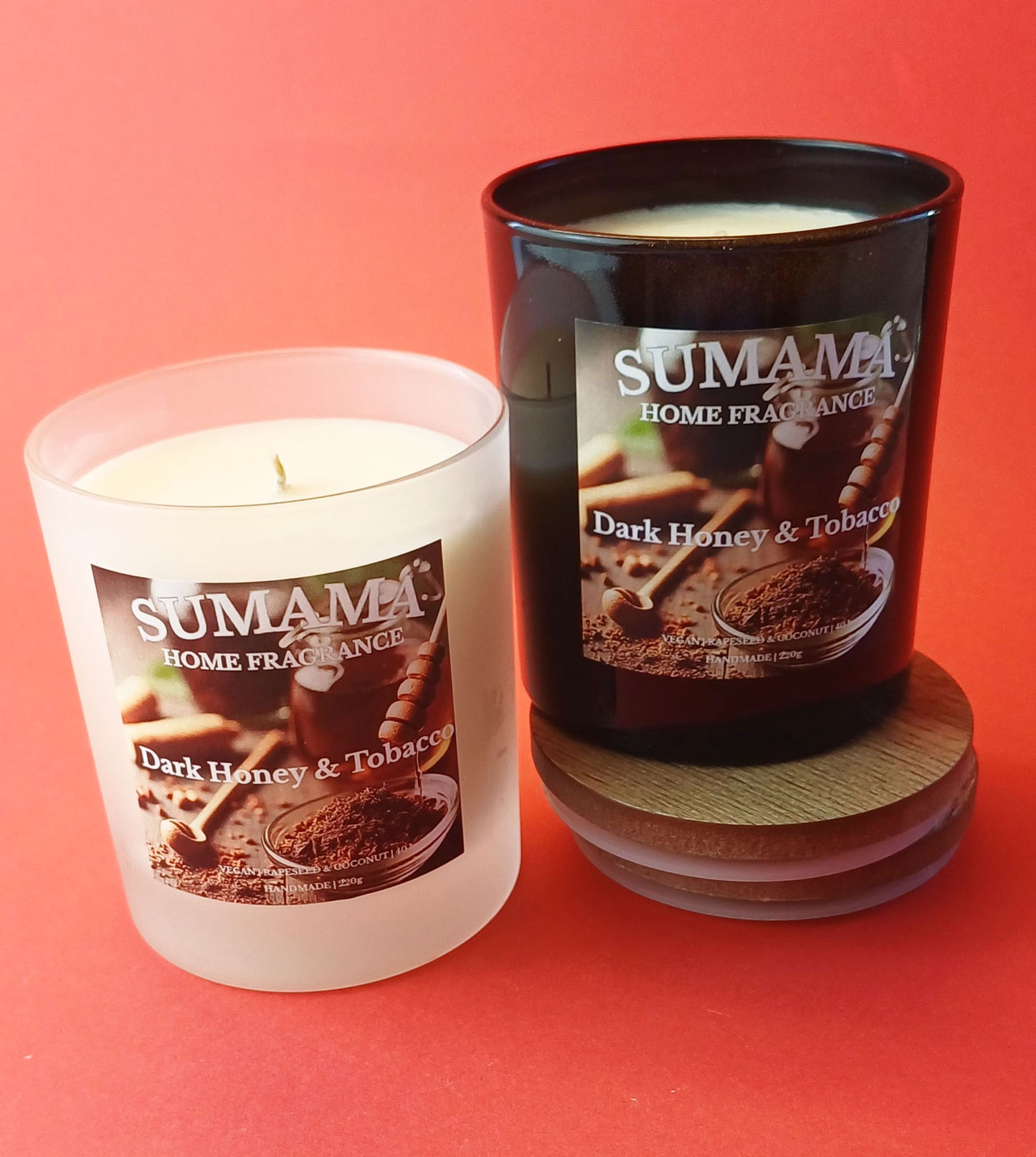 Dark Honey & Tobacco 220g Candle