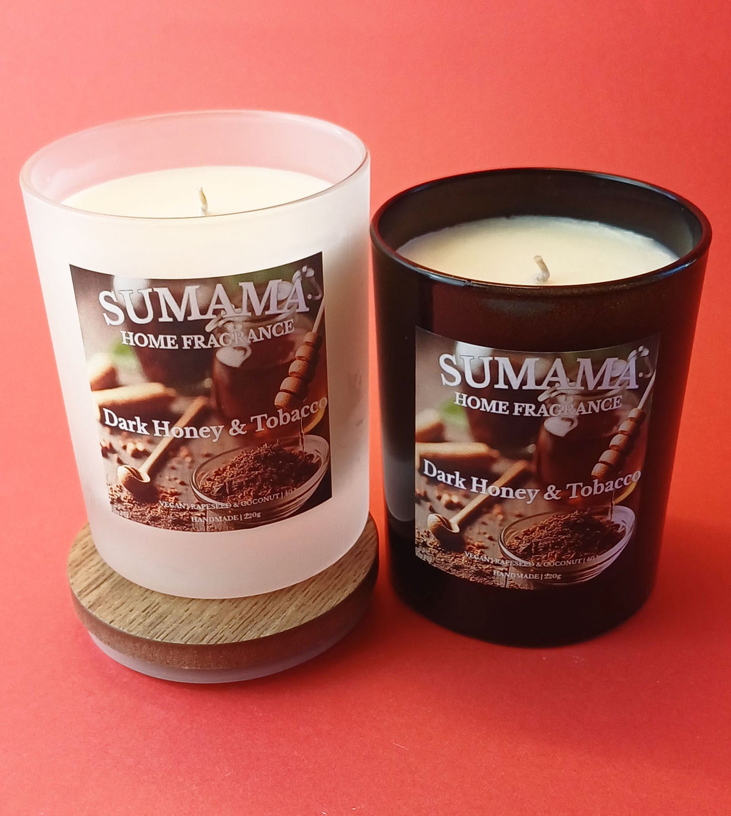 Dark Honey & Tobacco 220g Candle