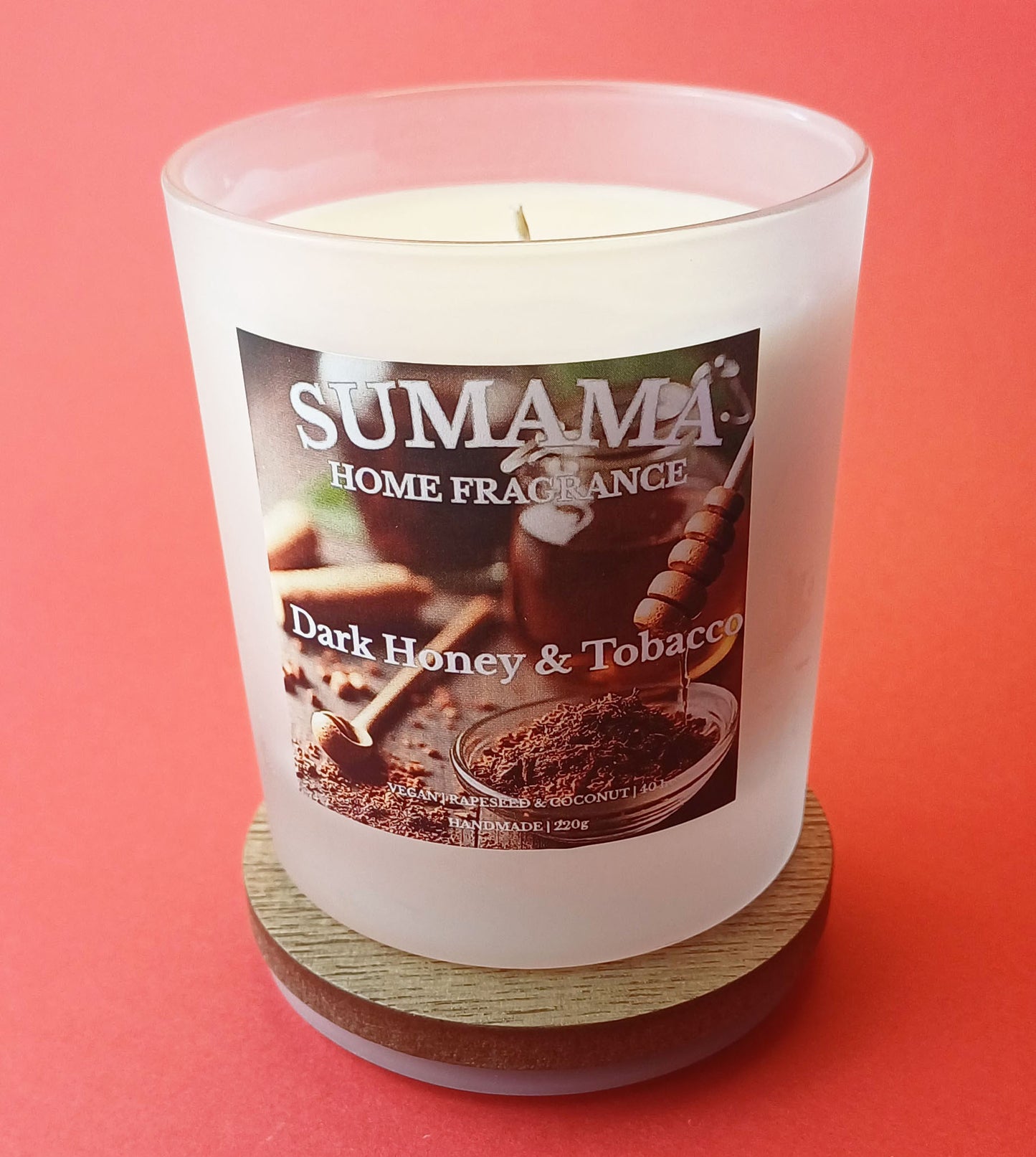 Dark Honey & Tobacco 220g Candle