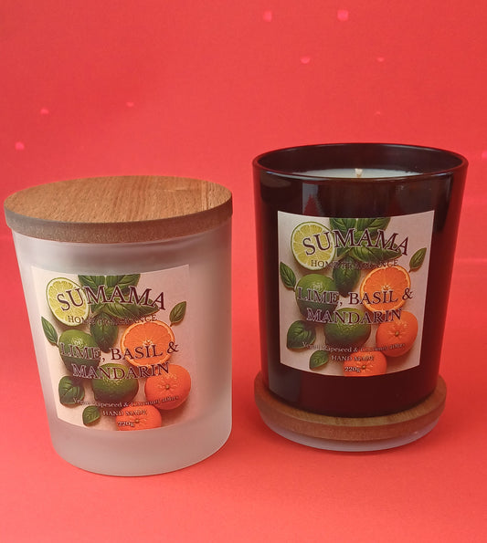 Lime, Basil & Mandarin 220g Candle
