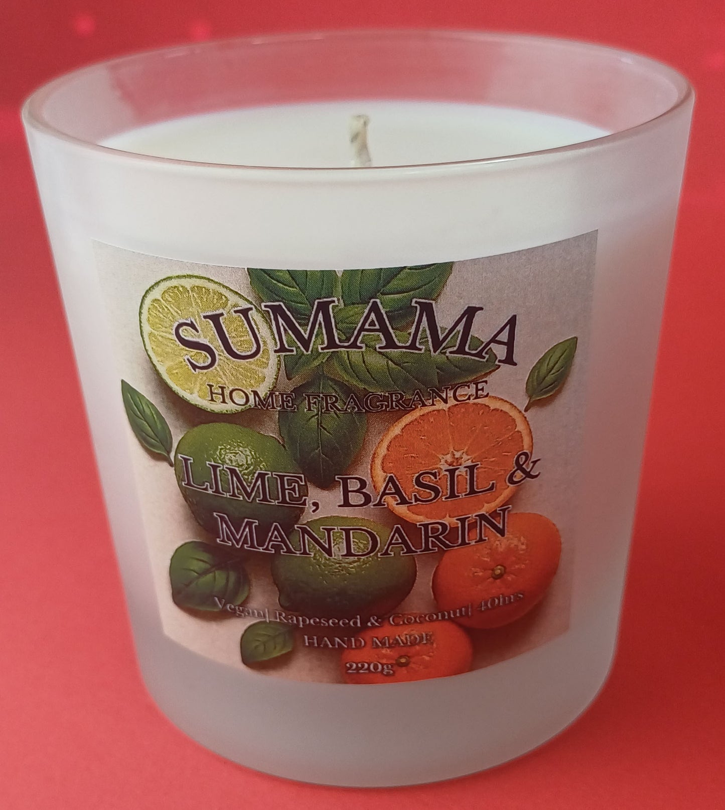 Lime, Basil & Mandarin 220g Candle
