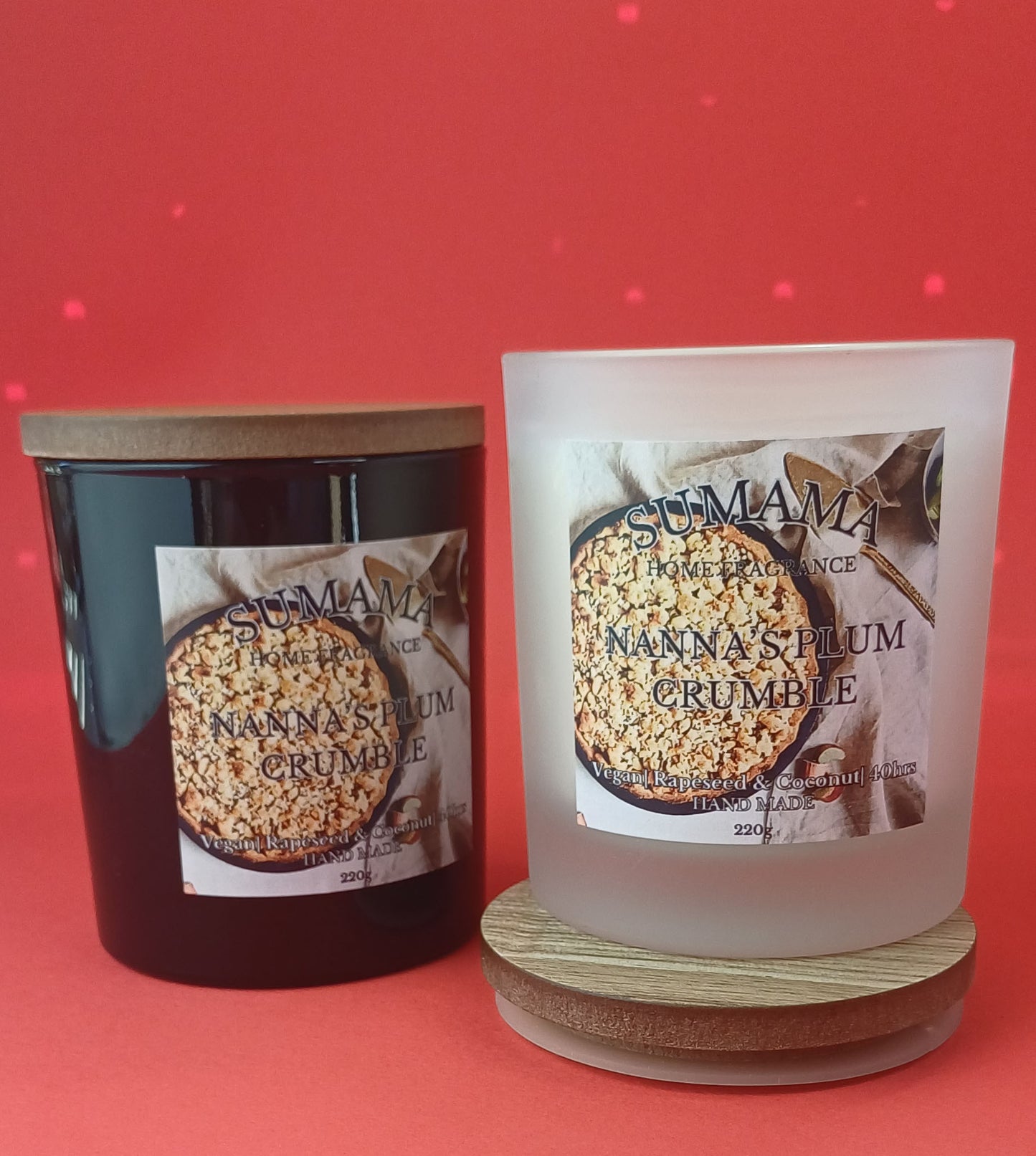 Nanna's Plum Crumble 220g Candle
