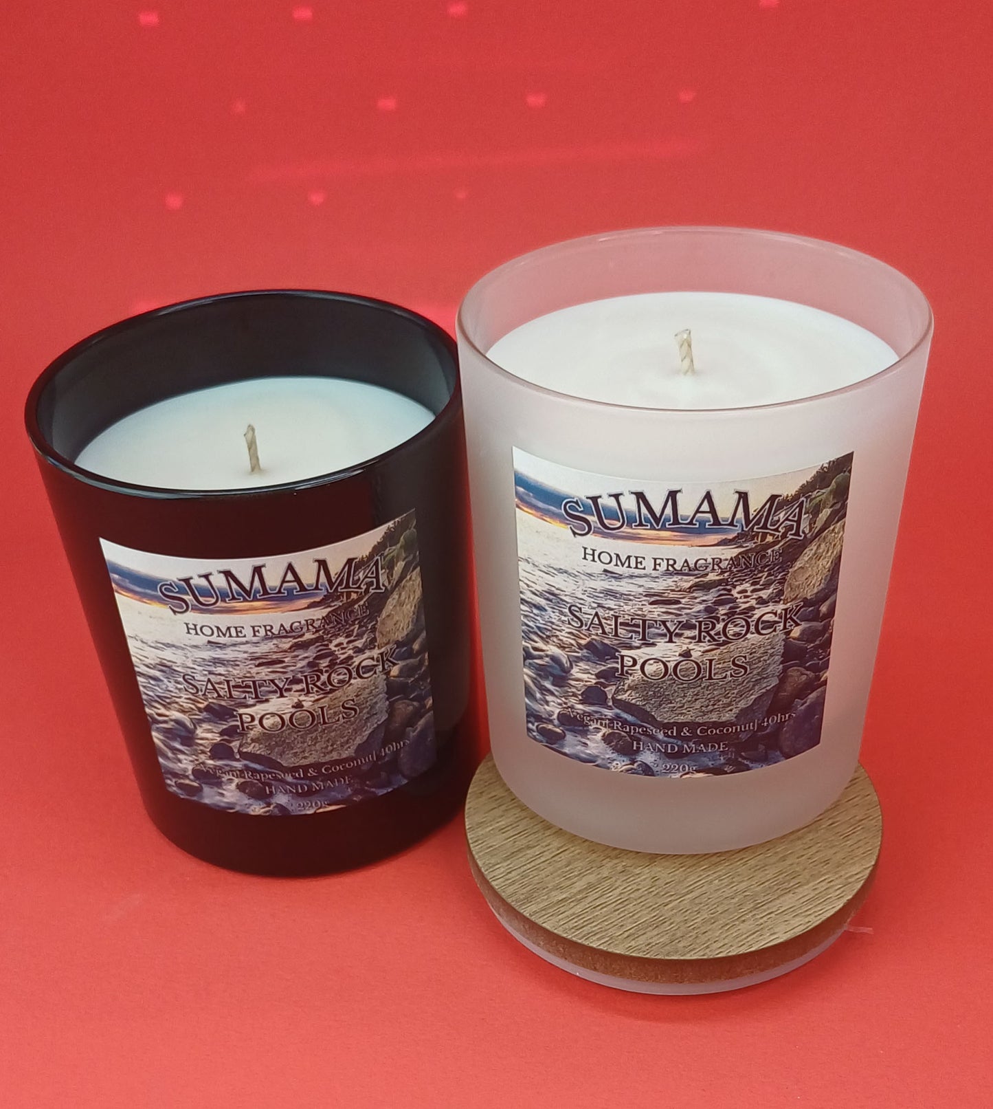 Salty Rock Pools 220g Candle