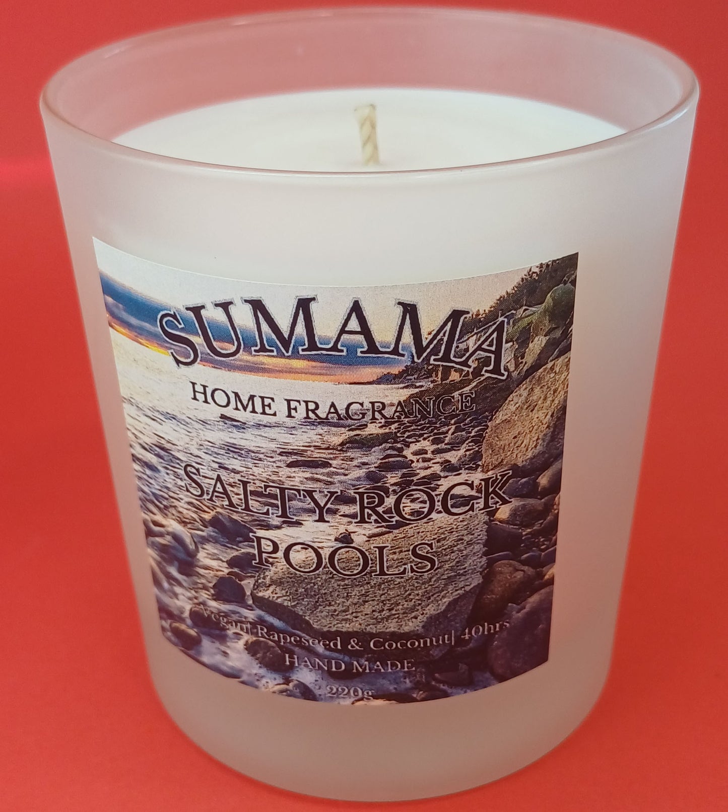 Salty Rock Pools 220g Candle
